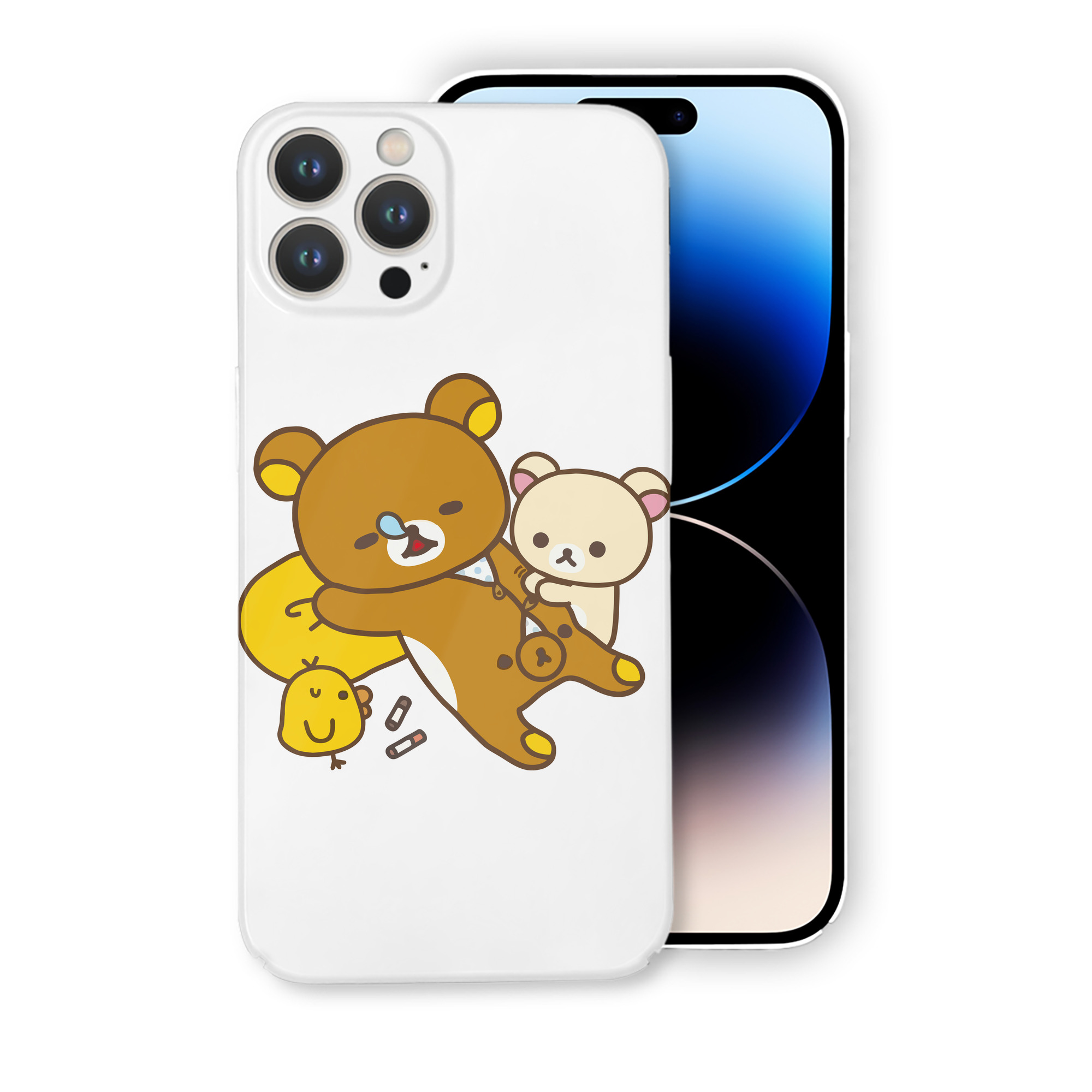 （画像用） リラックマ リラックマ キイロイトリ Rilakkuma Korilakkuma Kiiroitori 【iPhone 14シリーズ対応】ハードケース